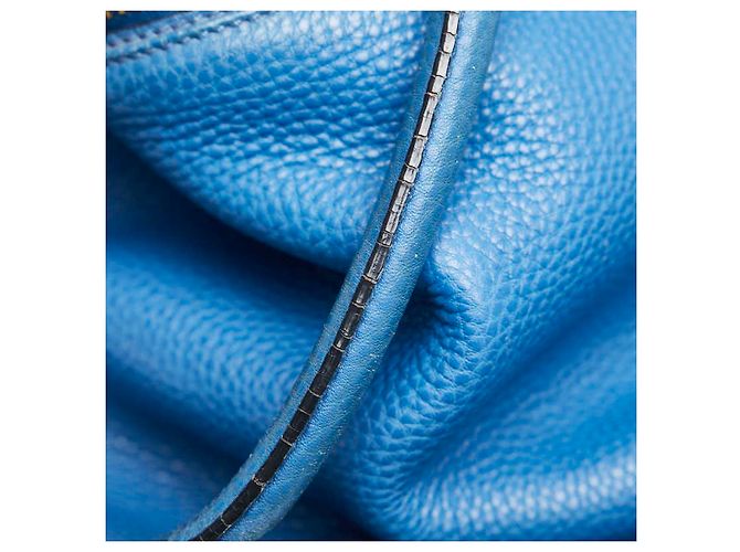 Borsa in pelle Prada 2WAY blu - vista 5