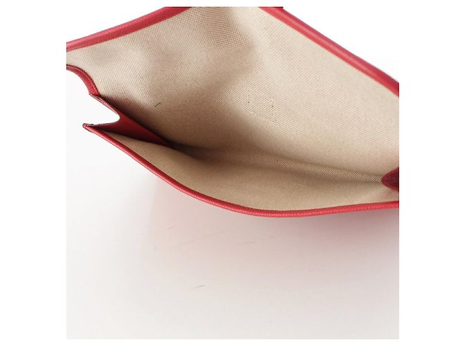 Hermès Borsa Clutch Jige PM in pelle Hermes Rosso - vista 6