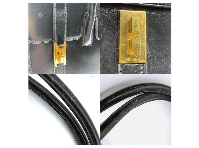 Hermès Borsa in pelle box calf nera Hermes Drag 30 Nero - vista 5