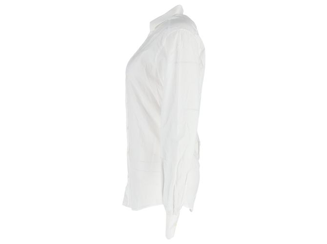 Camisa de botones Dolce & Gabbana en algodón blanco Crudo - vista 2