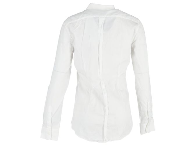 Camisa de botones Dolce & Gabbana en algodón blanco Crudo - vista 3