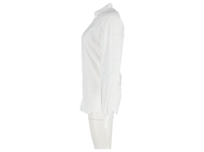 Camisa de botones Dolce & Gabbana en algodón blanco Crudo - vista 5
