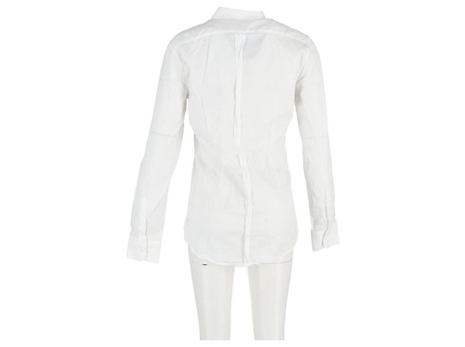 Camisa de botones Dolce & Gabbana en algodón blanco Crudo - vista 6