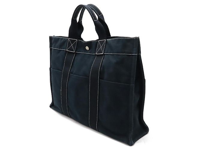 Bolso tote de lona Herbag de Hermès Negro - vista 2