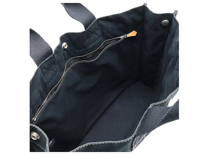 Bolso tote de lona Herbag de Hermès Negro - vista 6