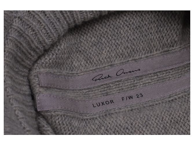 Suéter Luxor Rick Owens em cashmere cinza - vista 13
