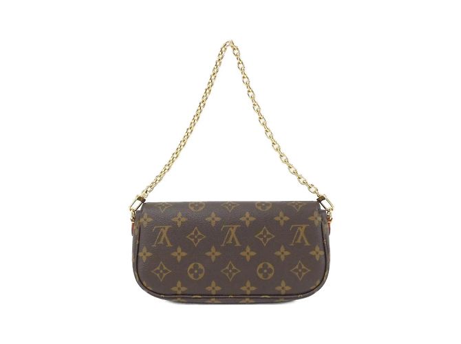 Borsa a spalla Louis Vuitton Monogram Wallet on Chain Ivy M81911 Marrone Monogramma - vista 2