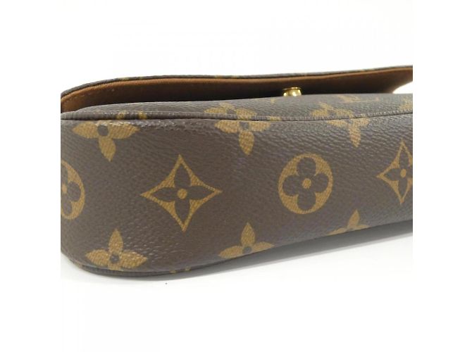Borsa a spalla Louis Vuitton Monogram Wallet on Chain Ivy M81911 Marrone Monogramma - vista 3