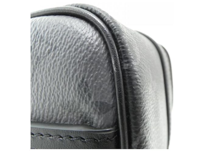 Borsa Boston Keepall Bandoulière 25cm Monogram Eclipse Louis Vuitton Nero Grigio Monogramma - vista 2