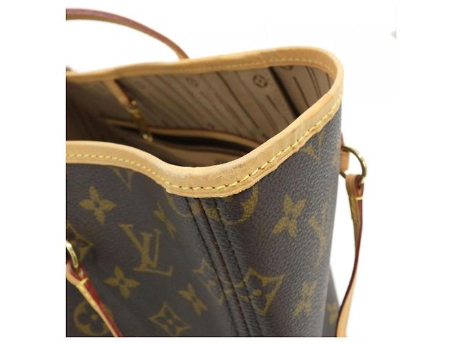 Borsa Louis Vuitton Monogram Neverfull GM Marrone Monogramma - vista 4