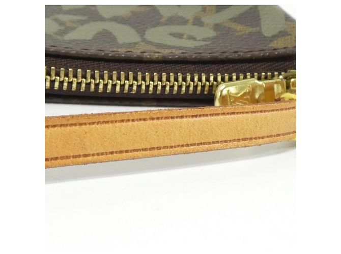 Pochette Accessoires Monogram Graffiti Louis Vuitton Braun Khaki Monogramm - Ansicht 7