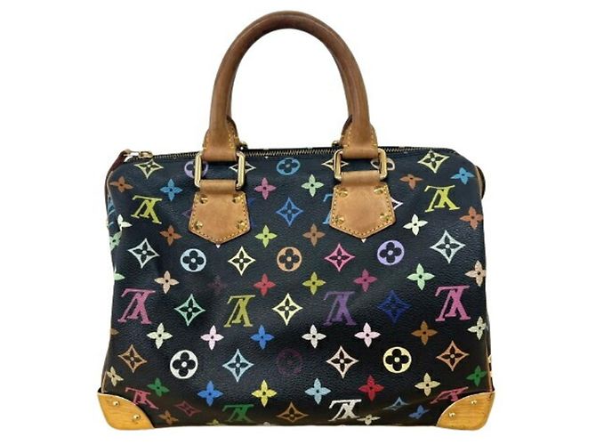 Louis Vuitton Monogram Multicolor Speedy 30 Handbag Multiple colors Navy blue - view 2