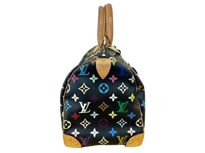 Louis Vuitton Monogram Multicolor Speedy 30 Handbag Multiple colors Navy blue - view 5