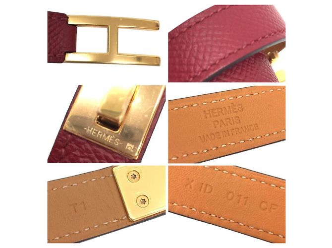 Hermès Hermes Red Brass Charm Bracelet - view 3