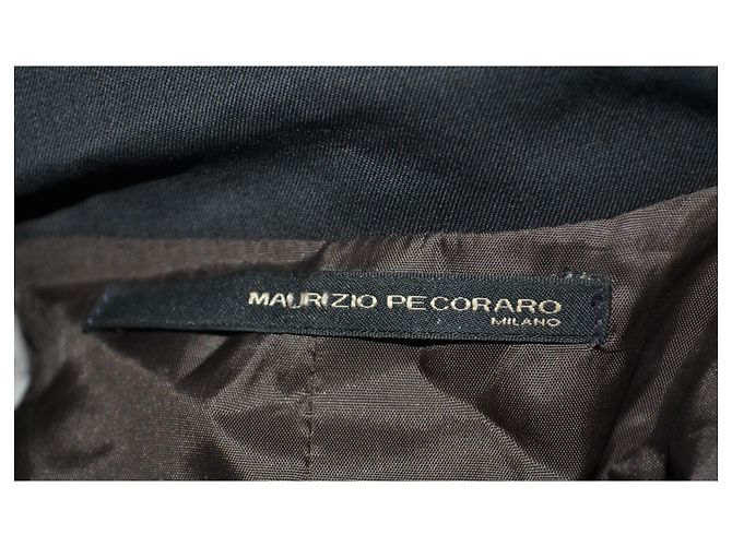 Maurizio Pecoraro wool blend jacket with belt black - view 6