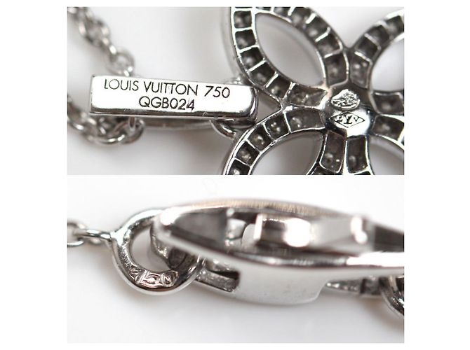 Collar Péndulo de Diamante en Oro Blanco de 18K Louis Vuitton - vista 5