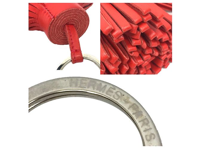 Ring Hermès Portachiavi charm Hermes Carmen Rosso - vista 3