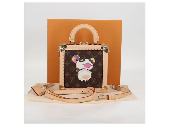 LOUIS VUITTON Monogram Panda LV �~ TM Mini Square Trunk Bag M13127 Auth BA2353SM Monogramma - vista 12