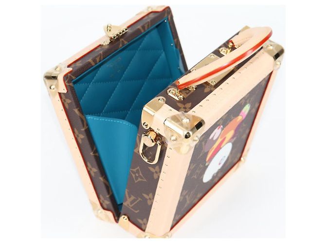 LOUIS VUITTON Monogram Panda LV �~ TM Mini Square Trunk Bag M13127 Auth BA2353SM Monogramma - vista 23