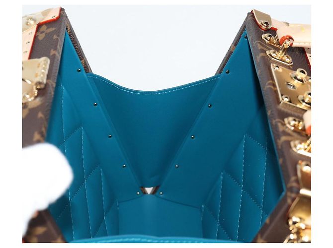 LOUIS VUITTON Monogram Panda LV �~ TM Mini Square Trunk Bag M13127 Auth BA2353SM Monogramma - vista 24