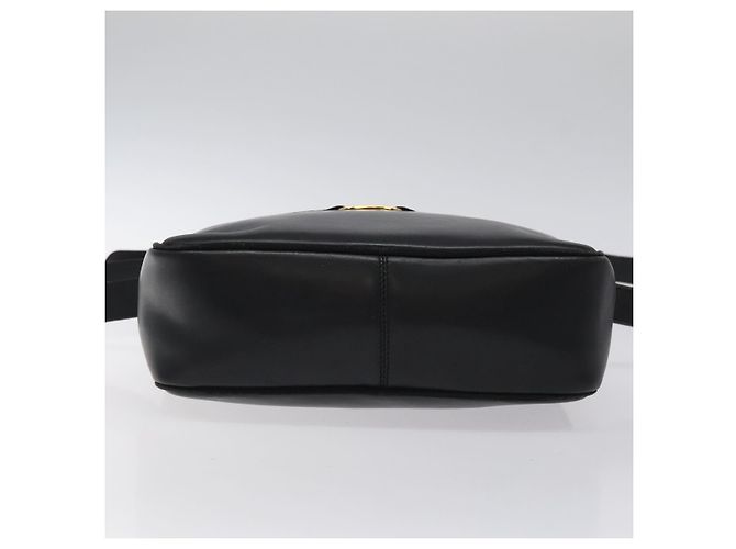 Borsa a spalla in pelle nera e oro Auth BA2412 di Salvatore Ferragamo Nero D'oro - vista 10