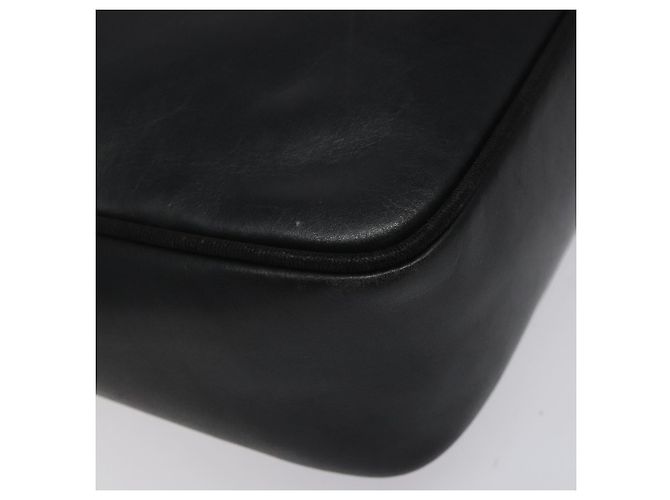 Borsa a spalla in pelle nera e oro Auth BA2412 di Salvatore Ferragamo Nero D'oro - vista 14