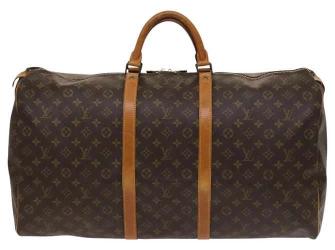 LOUIS VUITTON Monogram Keepall 60 Borsa Boston M41422 LV Auth 124961 Monogramma - vista 13