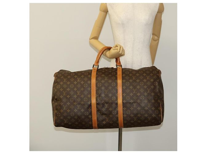 LOUIS VUITTON Monogram Keepall 60 Borsa Boston M41422 LV Auth 124961 Monogramma - vista 21