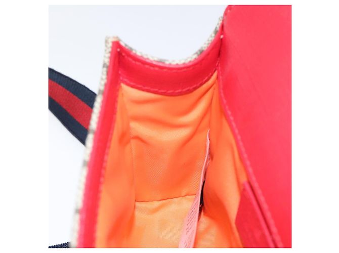 GUCCI GG Supreme Sherry Line Marsupio per bambini PVC Beige Rosso Blu Navy Auth BD2175 - vista 18