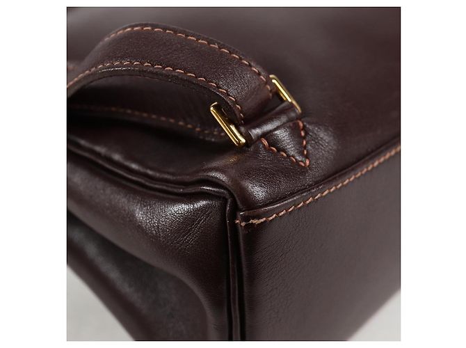 Hermès HERMES Kelly Ado PM Zaino in pelle marrone oro Auth PP597M D'oro - vista 13