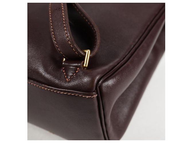 Hermès HERMES Kelly Ado PM Zaino in pelle marrone oro Auth PP597M D'oro - vista 14