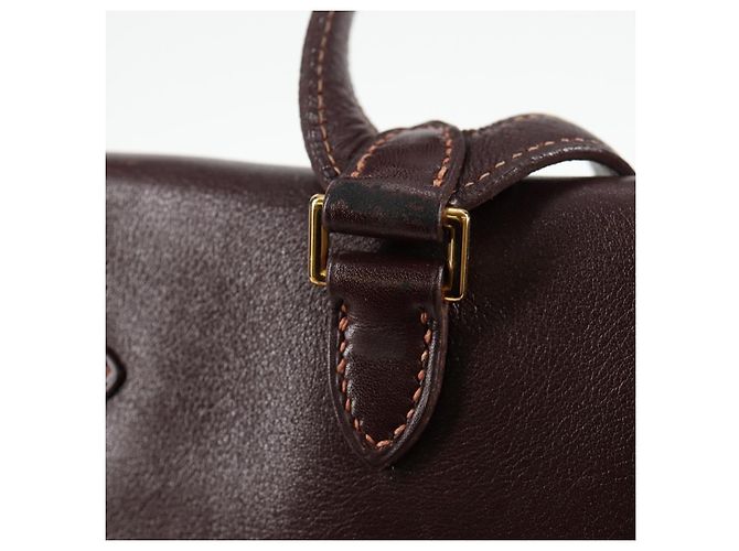 Hermès HERMES Kelly Ado PM Zaino in pelle marrone oro Auth PP597M D'oro - vista 16