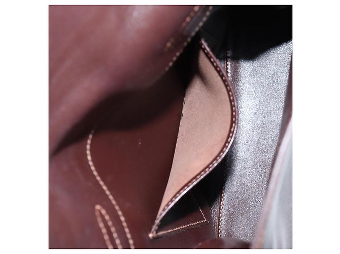 Hermès HERMES Kelly Ado PM Zaino in pelle marrone oro Auth PP597M D'oro - vista 27