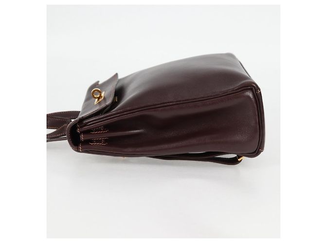 Hermès HERMES Kelly Ado PM Zaino in pelle marrone oro Auth PP597M D'oro - vista 4