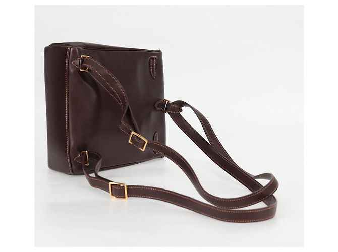 Hermès HERMES Kelly Ado PM Zaino in pelle marrone oro Auth PP597M D'oro - vista 7