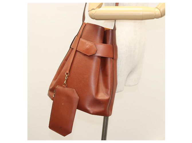 LOUIS VUITTON Epi Sac Depaule GM Borsa a Spalla Marrone M80193 LV Auth 123400 - vista 26