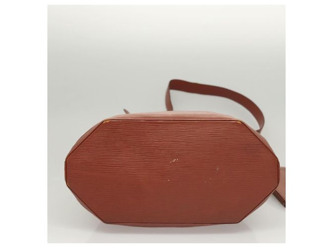 LOUIS VUITTON Epi Sac Depaule GM Borsa a Spalla Marrone M80193 LV Auth 123400 - vista 5