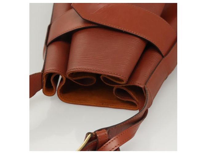 LOUIS VUITTON Epi Sac Depaule GM Borsa a Spalla Marrone M80193 LV Auth 123400 - vista 6