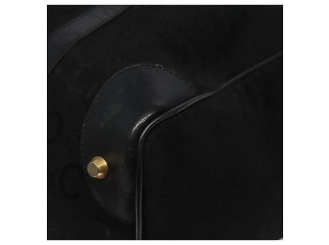 Céline Borsa a mano CELINE C Sulky in tela nera Auth 123260 Nero - vista 14