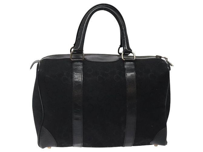Céline Borsa a mano CELINE C Sulky in tela nera Auth 123260 Nero - vista 2