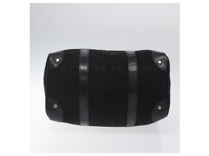 Céline Borsa a mano CELINE C Sulky in tela nera Auth 123260 Nero - vista 5