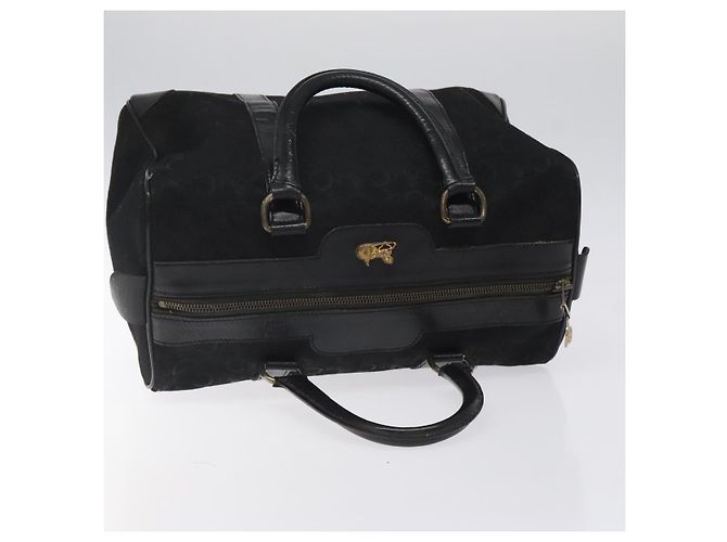 Céline Borsa a mano CELINE C Sulky in tela nera Auth 123260 Nero - vista 6