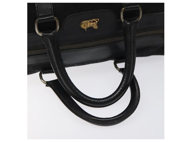 Céline Borsa a mano CELINE C Sulky in tela nera Auth 123260 Nero - vista 7