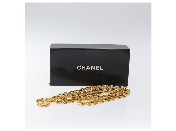 Cinturón de Cadena CHANEL Metal 37,4"" Oro CC Auth bs25805 Dorado - vista 11