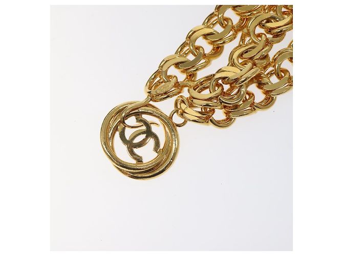 Cinturón de Cadena CHANEL Metal 37,4"" Oro CC Auth bs25805 Dorado - vista 2