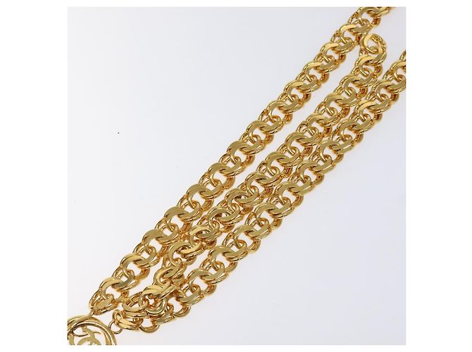 Cinturón de Cadena CHANEL Metal 37,4"" Oro CC Auth bs25805 Dorado - vista 3