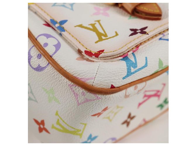 LOUIS VUITTON Monogram Multicolor Lodge GM Tasche Weiß M40051 LV Auth 125413V - Ansicht 15