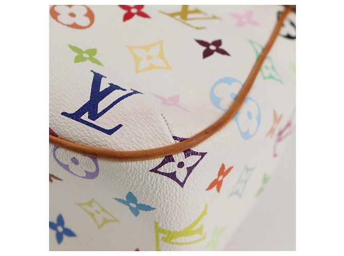LOUIS VUITTON Monogram Multicolor Lodge GM Tasche Weiß M40051 LV Auth 125413V - Ansicht 18