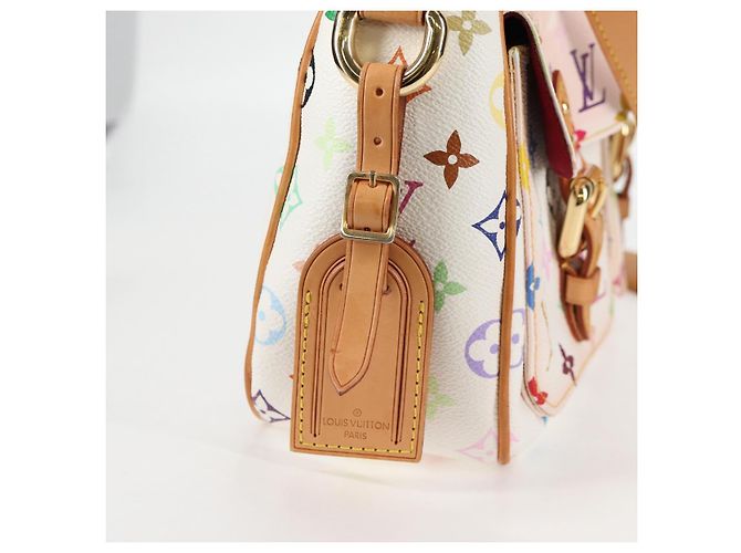 LOUIS VUITTON Monogram Multicolor Lodge GM Tasche Weiß M40051 LV Auth 125413V - Ansicht 19