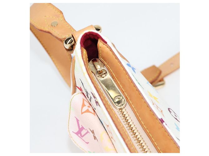 LOUIS VUITTON Monogram Multicolor Lodge GM Tasche Weiß M40051 LV Auth 125413V - Ansicht 24